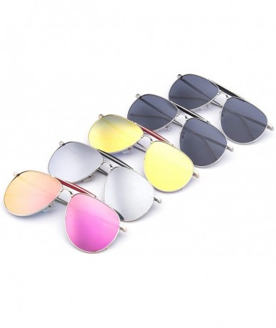 Aviator Mutil-typle Fashion Sunglasses for Women Men Made with Premium Quality- Polarized Mirror Lens - CS19424G2M2 $19.05