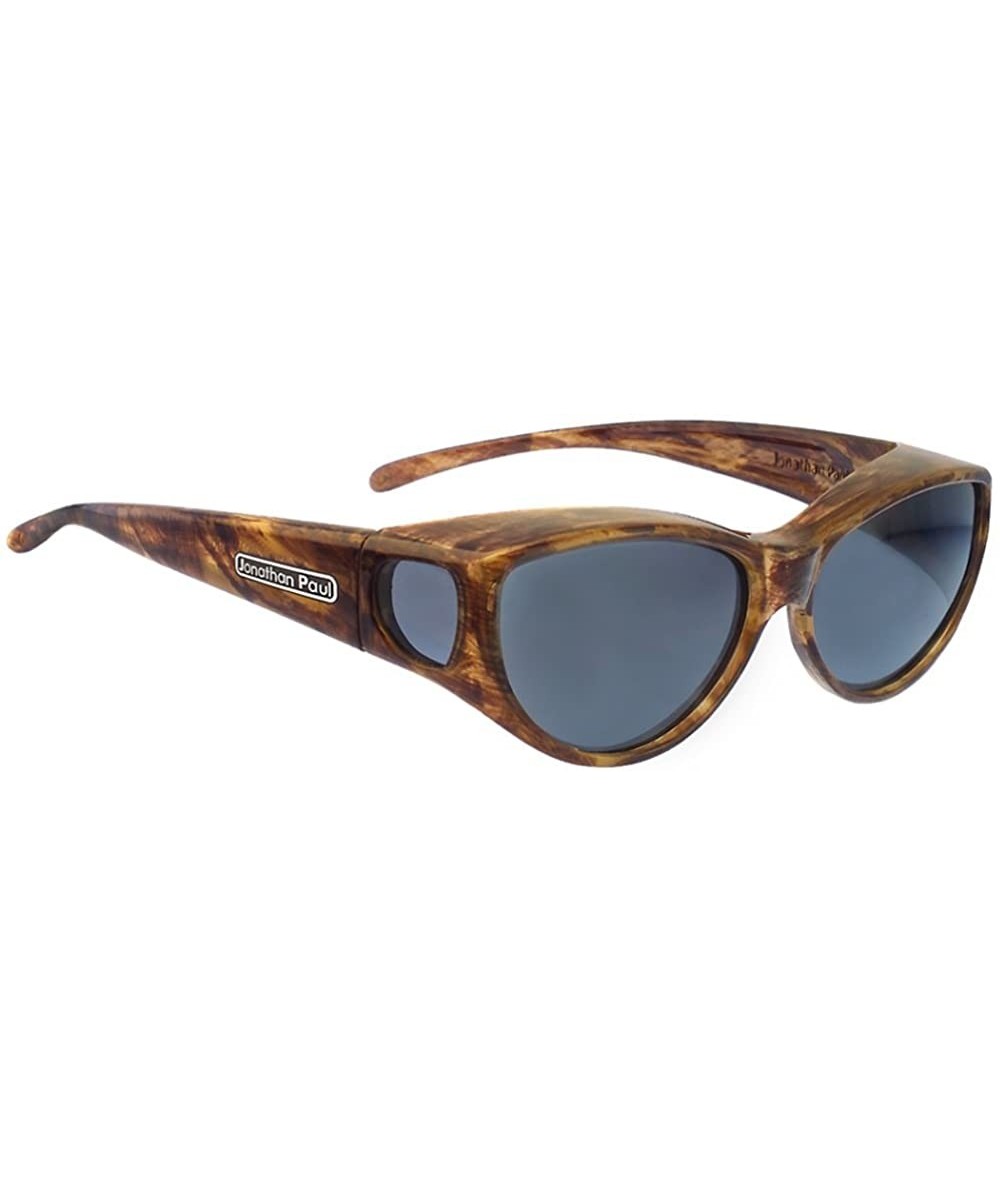 Square Jonathan Paul Ikara Medium Polarized Over Sunglasses - Tiger-eye - C211L45FNTZ $92.86