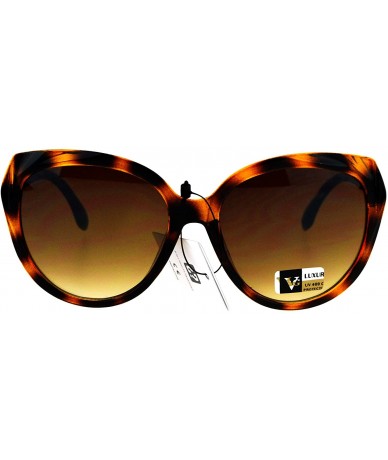 Butterfly Womens Butterfly Frame Sunglasses Drusy-Like Decor Fashion Shades UV 400 - Tortoise - C418567GQ5N $21.68