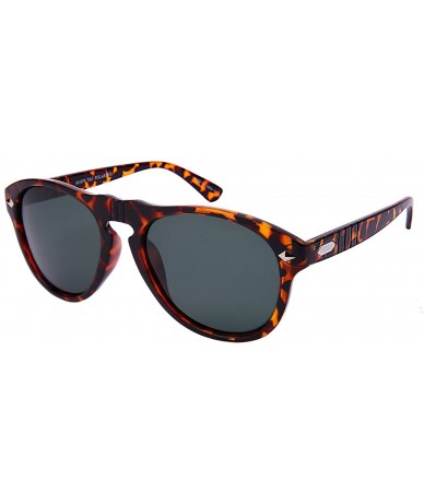 Aviator Retro Classic Style Sunglasses w/Polarized Lens 541070-P - Demi - CJ12O8G186O $21.07