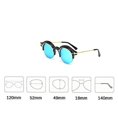 Round Steampunk Fashion Sunglasses NYC Retro Blue Pink Silver Gold - Retro Mirrored Pink & Gold - CY129XCXSYR $18.62