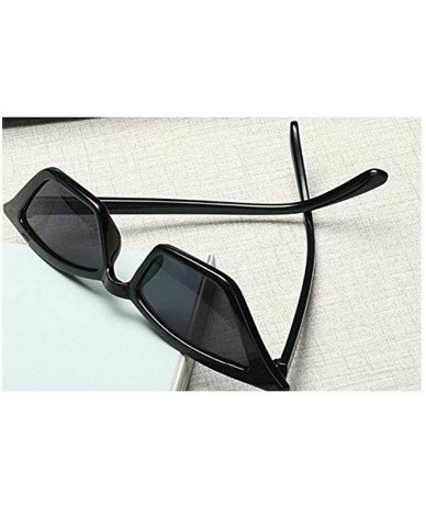 Cat Eye Hot Sale Fashion Small Sexy Cat Sunglasses Womens Vintage Designer Shades UV400 - Black - CQ189LT447E $19.92