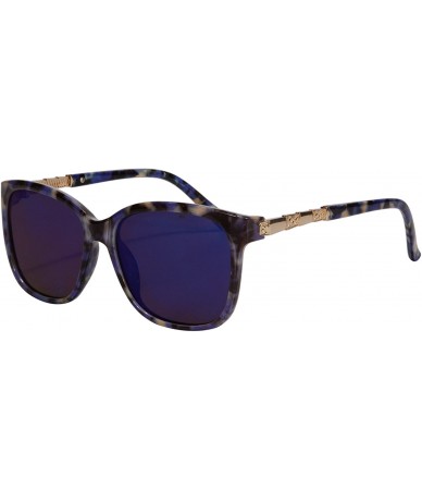 Wayfarer Women's Lightweight UV400 Protection Sunglasses-8525 - Demi Blue - C5182YNKDSH $22.55