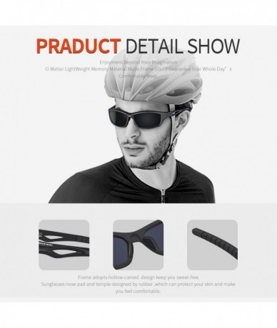 Rimless Polarized Sports Sunglasses for Men Women Cycling Running Driving Fishing Golf Baseball Glasses EMS-TR90 Frame - CX19...