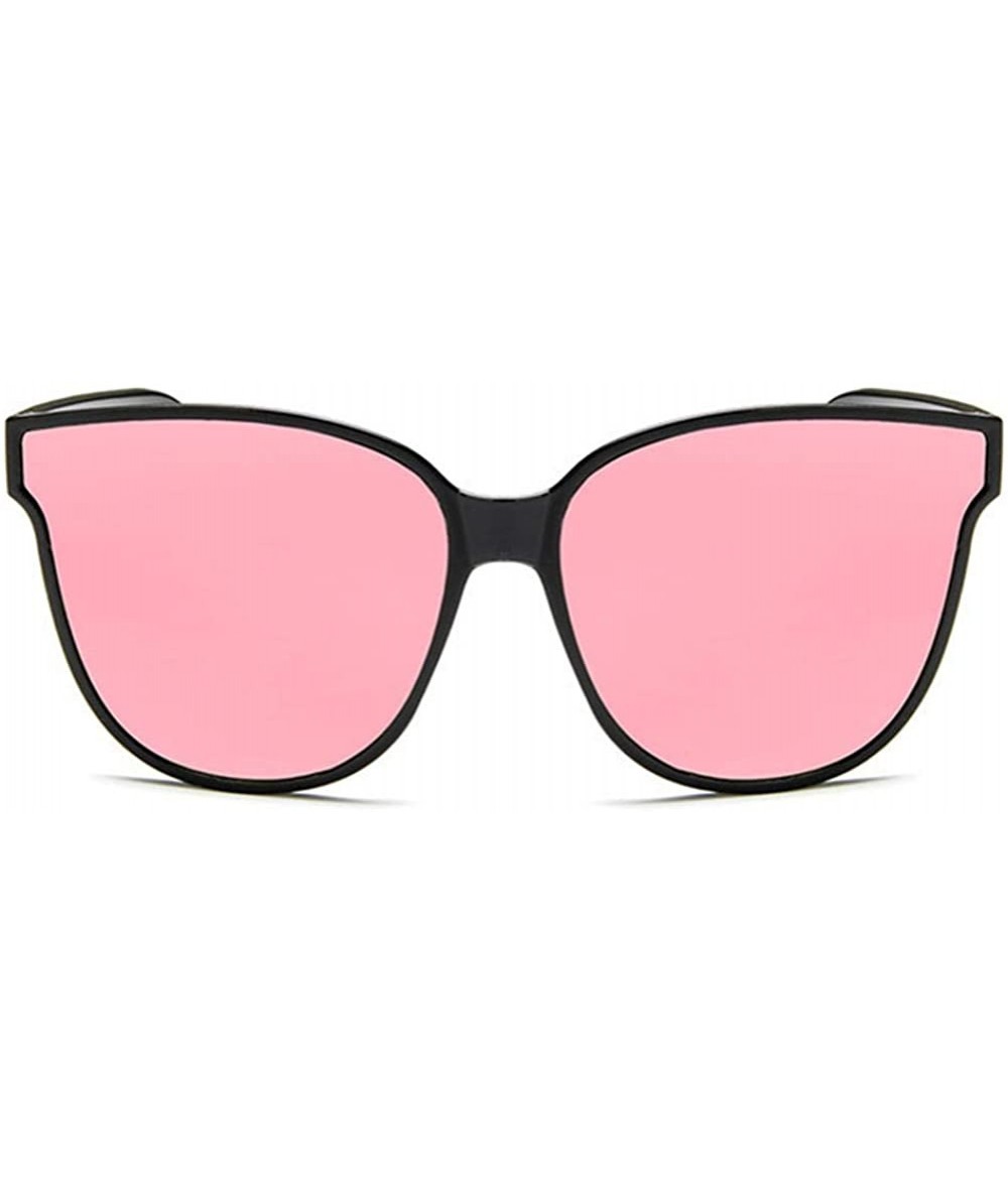 Square Unisex Sunglasses Fashion White Grey Drive Holiday Square Non-Polarized UV400 - Black Red Pink - C618RH6SN8E $19.17