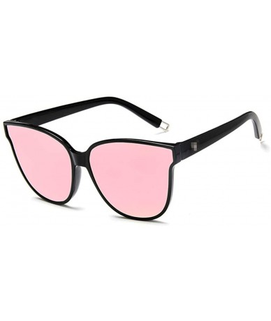 Square Unisex Sunglasses Fashion White Grey Drive Holiday Square Non-Polarized UV400 - Black Red Pink - C618RH6SN8E $19.17