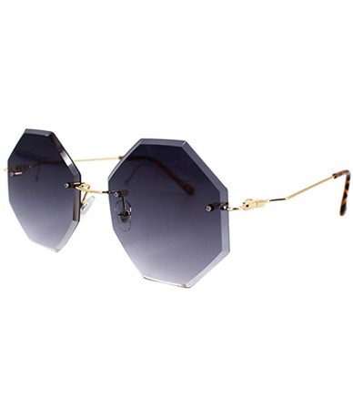 Round Women Hipster Polygon Sunglasses UV400 Metal Frame Eyewear - ey - CI19C4KY9QI $22.08