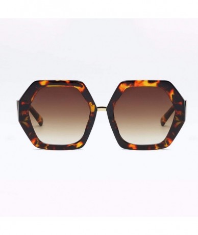 Oversized Women's Sunglasses Fashion Multilateral V-Leg Sunglasses Anti-ultraviolet - E - CV18Q70SOMR $49.08