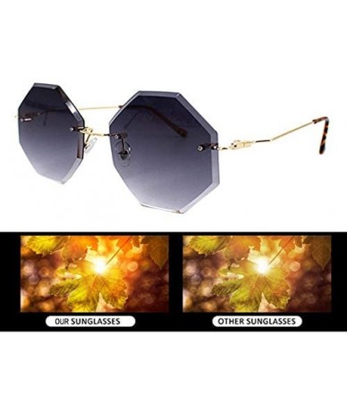 Round Women Hipster Polygon Sunglasses UV400 Metal Frame Eyewear - ey - CI19C4KY9QI $22.08