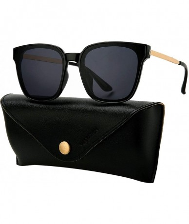 Sport Square Sunglasses Womens Mens Oversized Mirrored lens U886 - Black - CP18HY57Y6O $25.80