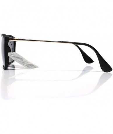 Wayfarer SIMPLE Vintage Retro Classic Thin Style Men Women Fashion Sunglasses - Black - CC18Z9OUCZ2 $18.60