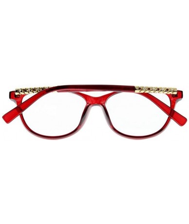 Oversized Women Classic Oversize Rhinestone Reader Reading Glasses +1.0 +2.0 +3.0 +4.0 New - Red - CK12O5DH2CV $18.07