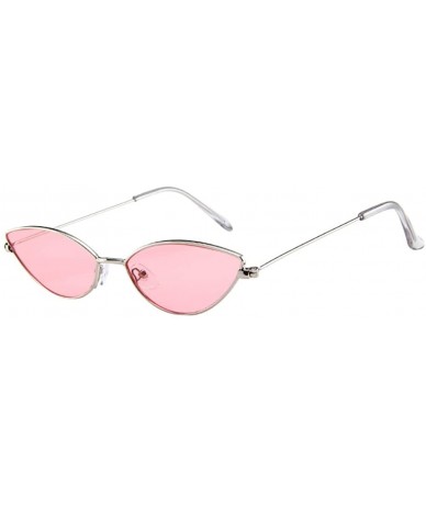 Round Sunglasses for Women Vintage Round Polarized - Fashion UV Protection Sunglasses for Party - F_pink - C6194AAH07O $24.21