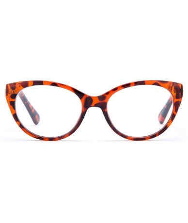 Square Women's Durable Slim Thick Cat Eye Style Reading Glasses - Tortoise - CY11PTMWOO1 $20.05