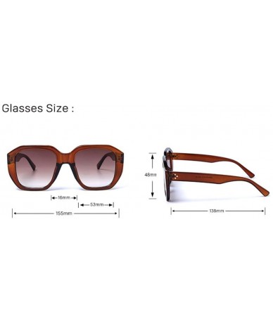 Square Fashion Square Sunglasses Men and Women Sunglasses Visor - 2 - CV190L903GM $57.99