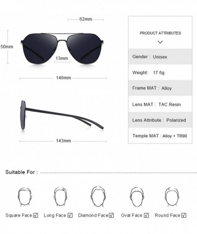 Round DESIGN Men Classic Pilot Sunglasses Aviation Frame HD Polarized Driving TR90 Legs UV400 Protection S8057 - CY197A3EMWW ...