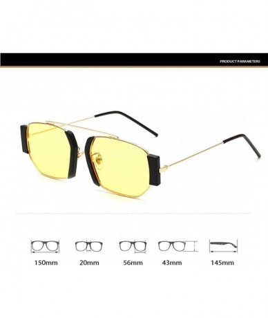 Oversized Retro Steampunk Sunglasses Women Punk Sunglasses Unique Frames Shades UV Protection - C5 - C7190OKIC83 $22.91