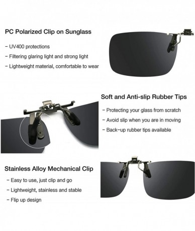 Round Polarized Mens Classic Trendy Stylish Sunglasses UV400 Clip-on Over Precription Glasses NCS004 - CI18Z9LSY6R $33.86