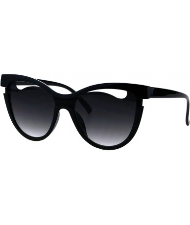 Butterfly Womens Designer Style Sunglasses Unique Cutout Butterfly Frame UV 400 - Black (Smoke) - C718KL6WGO5 $20.75