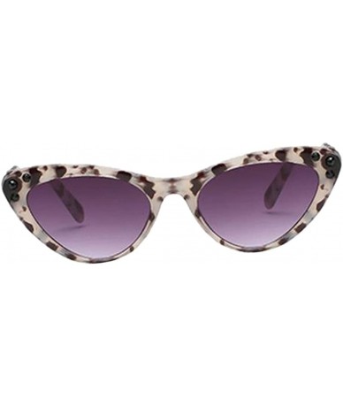 Cat Eye Fashion Rhinestone Cat Eye Sunglasses Womens Vintage Shades Plastic Frame - Turtle Purple - CM198CT02E5 $30.61