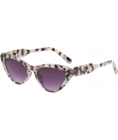 Cat Eye Fashion Rhinestone Cat Eye Sunglasses Womens Vintage Shades Plastic Frame - Turtle Purple - CM198CT02E5 $30.61