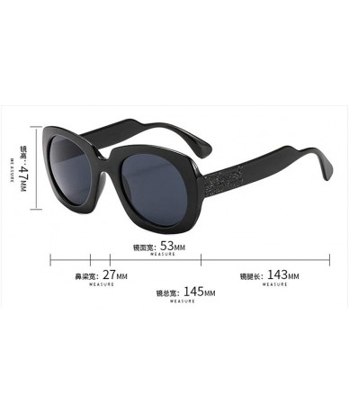 Square 2019 new fashion square sunglasses retro unisex wide leg brand design sunglasses UV400 - Tea - C418REX5NEA $26.49