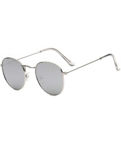 Aviator Classic Aviator Mirrored Flat Lens Sunglasses Metal Frame with Spring Hinges (Color F) - F - CL18WC4XRQS $56.90