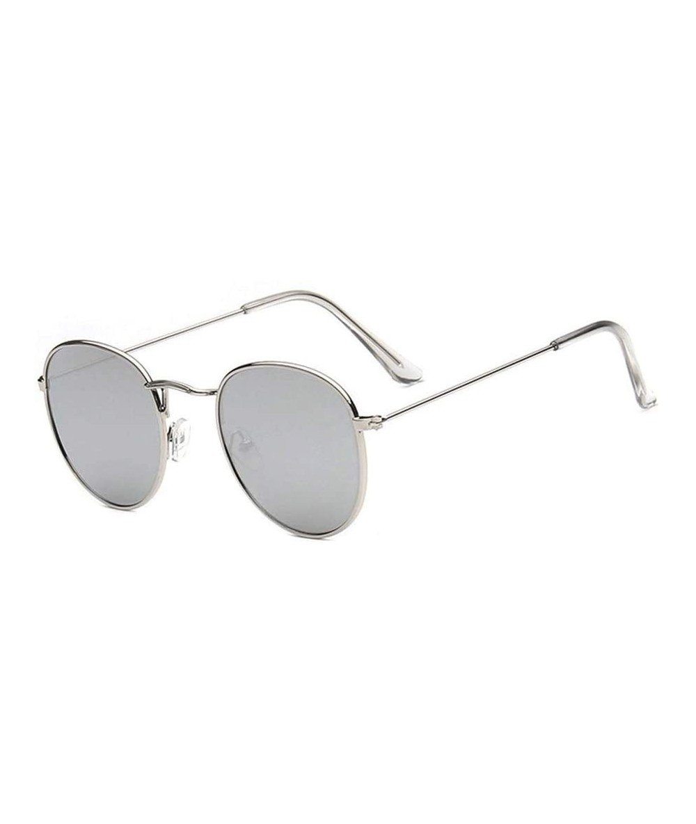 Aviator Classic Aviator Mirrored Flat Lens Sunglasses Metal Frame with Spring Hinges (Color F) - F - CL18WC4XRQS $56.90