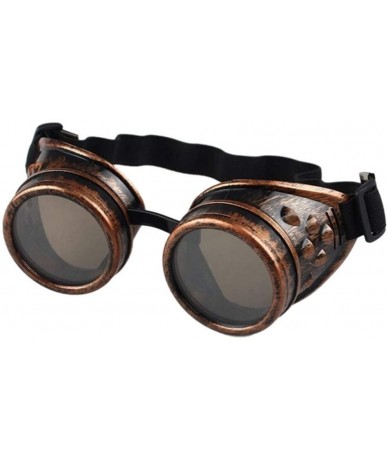 Goggle 1Pc Steampunk Sunglasses Men Luxury Designer Steam Punk Round Sun Glasses for Men's Hippie Vintage Retro Goggles - C91...