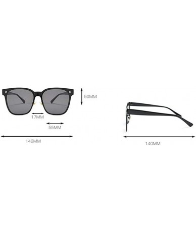 Square 2019 new one-piece lens fashion unisex brand trend designer sunglasses UV400 - Silver - CD18T7U5CTX $24.97