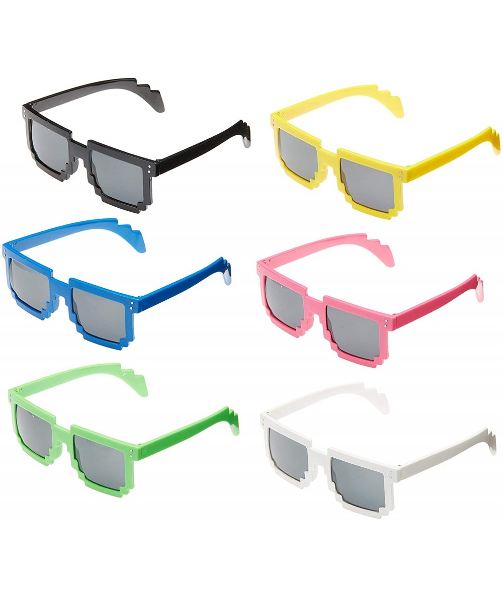 Round Sunglasses Pixel Style Party Theme-Grab Bag Item-Summer time Fun 6pc - Unicorncake-310 - w - CG182S02R5R $16.75