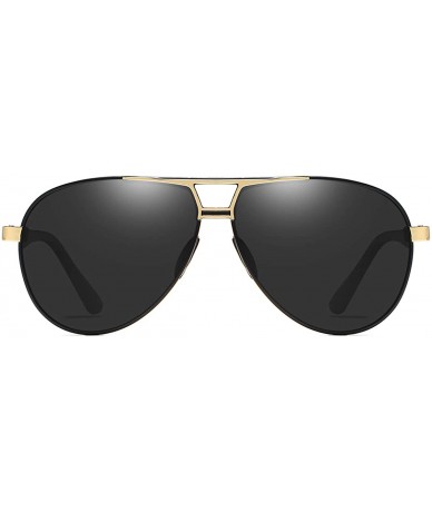 Rectangular Polarized 80's Retro Classic Trendy Stylish Sunglasses for Men Women - A - CK198O74XMX $31.69