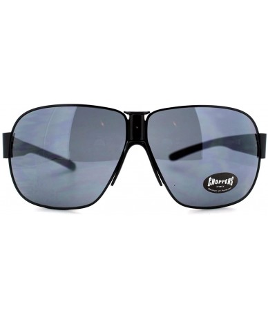 Square Mens Sunglasses Oversized Fashion Square Frame UV400 - Black - CB1899ZO776 $19.43