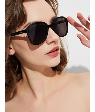 Oversized Retro oval sunglasses for men and women oversized sunglasses Plastic sunglasses UV400 prection - 1 - CX195WLY99Z $2...