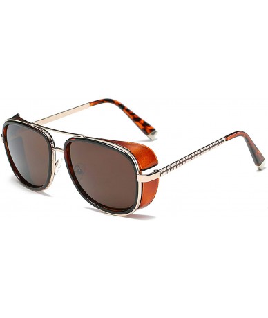 Square 3 Matsuda Stark Sunglasses Men Rossi Coating Retro Vintage Sun Glasses Oculos - C6 - CU18T92K3DR $46.71