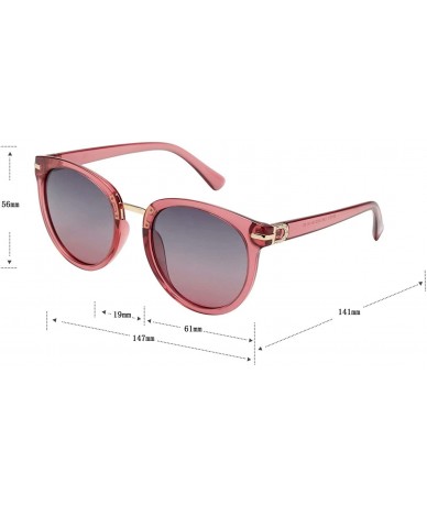 Oval Womens Oval Oversized Classic Polarized UV Protection Crystal Brand Designer Sunglasses for Women 1971 - Red - CE18R4R6O...