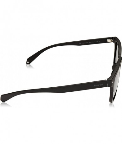 Rectangular Pld6044/F/S Rectangular Sunglasses - Black - CZ18CK2GGKC $77.68