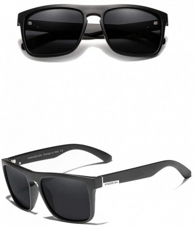 Goggle Genuine Tough Sports Sunglasses 100% Polarized and UV400 unisex - All Black - CU199R9UAO4 $44.28