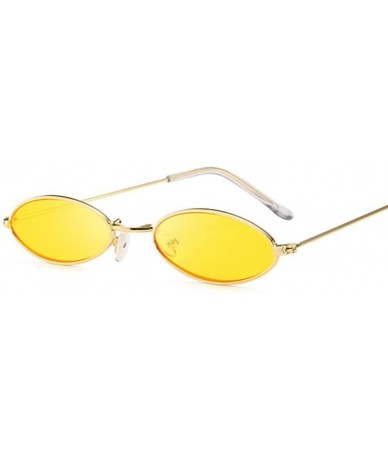 Sport Retro Oval Red Sunglasses Men Women Vintage Metal Frame Sun Glasses Lunette De Soleil Homme UV400 - Gold - CH197A2NXGN ...