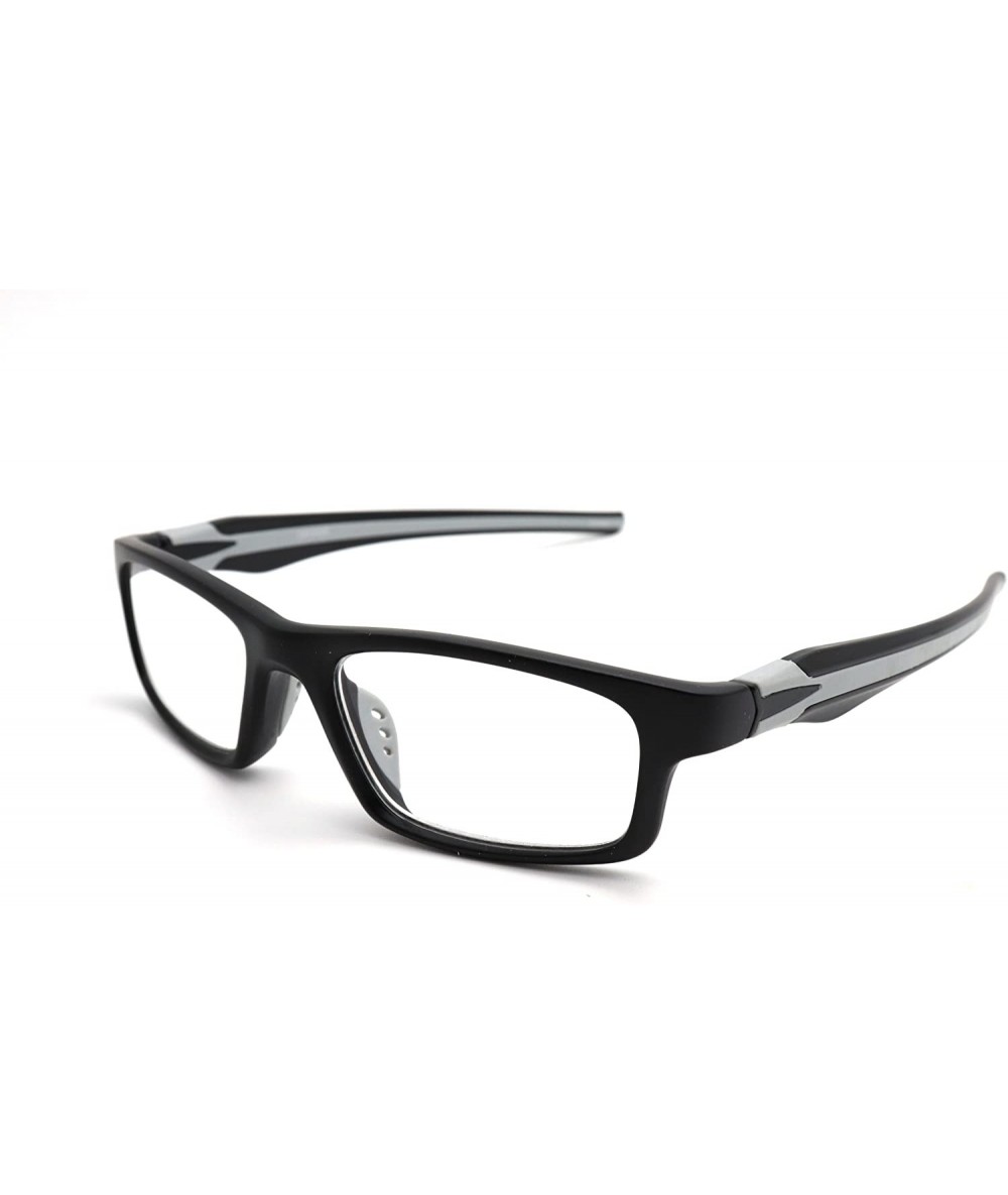 Rectangular Sports Double Injection Readers Flexie Reading Glasses size and color very - Grey - CN12ENS8CEH $39.81