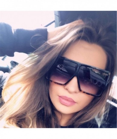 Round Plastic Oversized Women Sunglasses Square Er Big Frame Female UV400 Sun Glasses Oculos Masculino - Brown - C7199CMMH0W ...