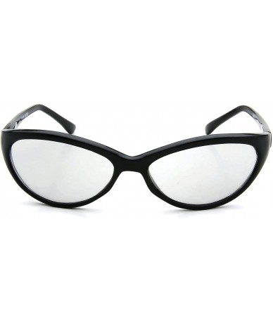 Oval Oval Sunglasses Sport Driving Men Women - Black - C511P832YAT $19.13