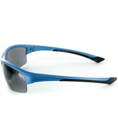 Square Stone Creek MX1 Men's Wrap-Around Bifocal Reading Sunglasses (Blue Skies +1.50) - Blue Skies W/ Smoke Lens - CN11OR897...