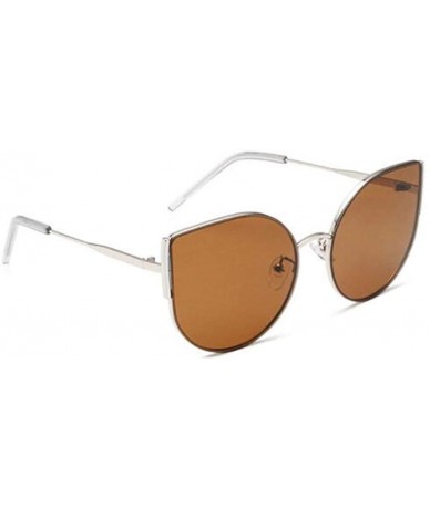 Aviator Fashion 2019 new sunglasses - ladies coated sunglasses retro sunglasses - D - C018S87KU7N $73.08