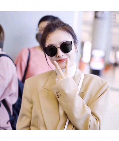 Aviator Fashion 2019 new sunglasses - ladies coated sunglasses retro sunglasses - D - C018S87KU7N $73.08