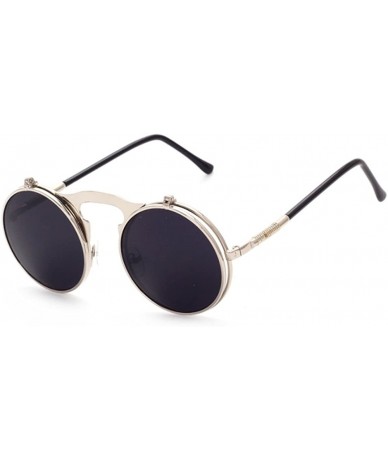 Round Vintage punk Round Metal Sunglass Mens Womens - C7 - CN18DL293Q7 $17.85