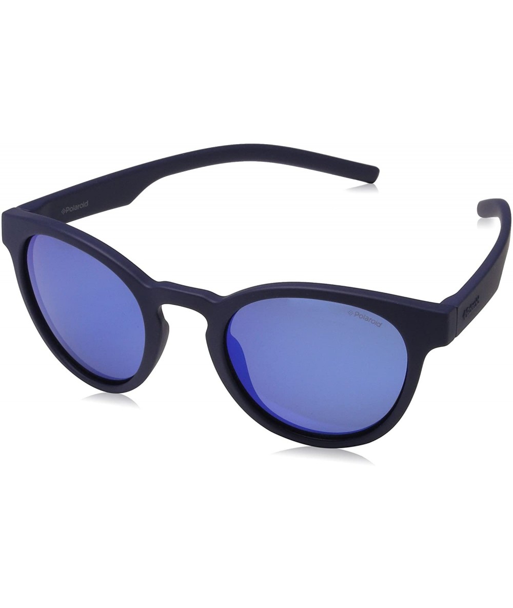 Oval Pld7021/S Oval Sunglasses - Blue - CF185ANL3OY $81.80