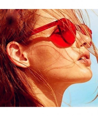 Round Unisex Fashion Candy Colors Round Outdoor Sunglasses Sunglasses - Red - C3190LG85Z0 $31.68