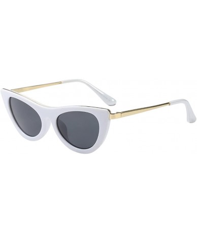 Wayfarer Classic Lenses High Level of Clarity Designer Sunglasses for Women Holiday - White - CI18G82668A $20.64