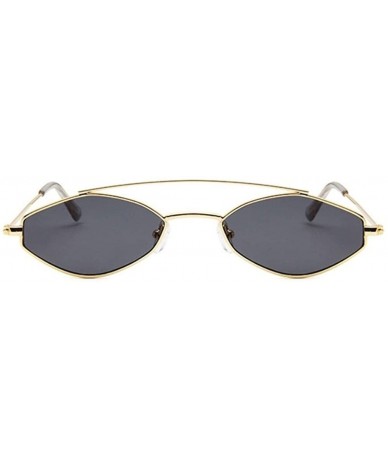 Cat Eye Women Cat Eye Sunglasses Cute Sexy Summer Retro Small Frame Black Red Cateye Sun Glasses - Goldred - CS198XTN6UN $20.77